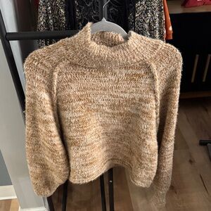 Altar'd State Warm Tan Cowl Sweater